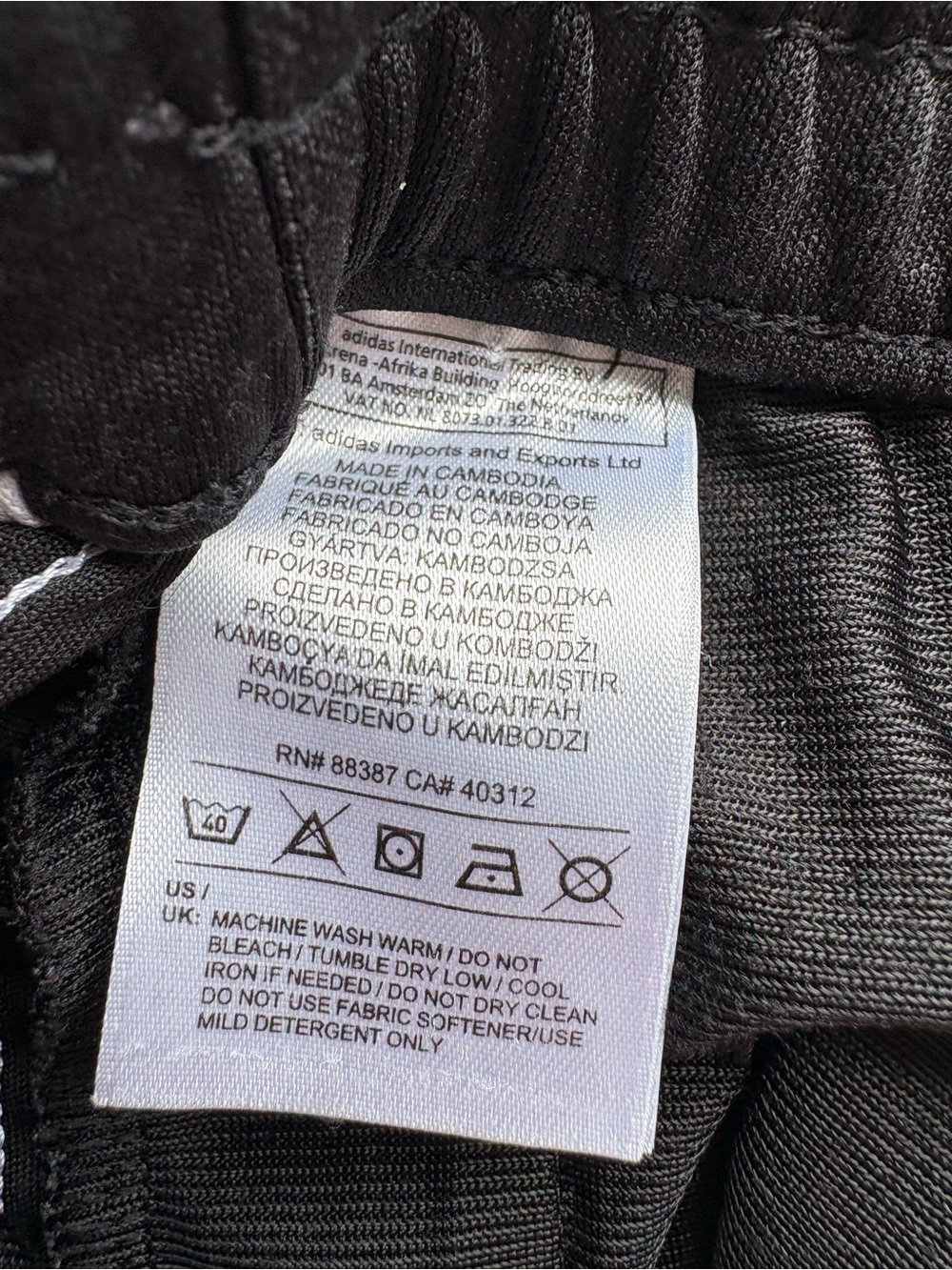 Adidas Women’s Black Track Pants with Zippers at Ankle Athleisure Sporty Size M - Picture 8 of 9